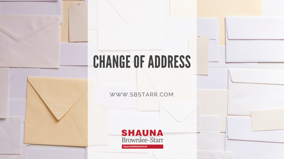 Don’t forget to change your address